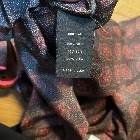 Rozae Nichols Embellished Tied Silk Top Size S - Picture 5 of 5